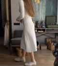 Ажурна сукня з відкритою спиною біла Lu.for.U