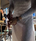 Ажурна сукня з відкритою спиною біла Lu.for.U