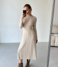 Ажурна сукня з відкритою спиною карамель Lu.for.U