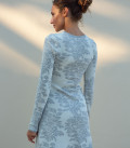 Dress with a floral print mini Gray + Milk