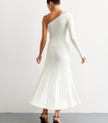 Ariel A-line midi skirt milk