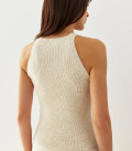 Майка з відкритими плечима Нідея світло бежева