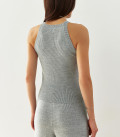 Straight cut trousers with cuffs Nidea gray