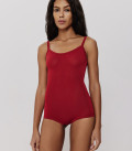 Viscose body with thin straps Celine red