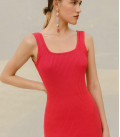 Silhouette midi dress Linda red
