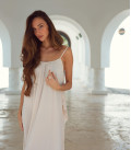 Sundress with open back Marella cream
