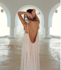 Sundress with open back Marella cream