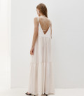 Sundress with ruffles Laura complete with top pearl