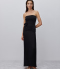 Rose on thin ribbon black