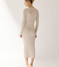 Chovnyk Silhouette jumper with a basque ivory