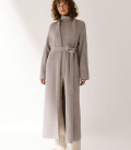 Teplo maxi length cardigan coat gray