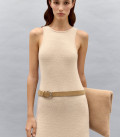 Сумка клатч з пухнастої пряжі Soft Clutch карамель