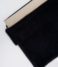 Сумка клатч з пухнастої пряжі Soft Clutch чорна