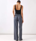 Sharon ribbed viscose bodysuit milk